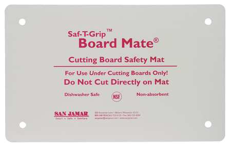SAN JAMAR Cutting Board Mat, 16x22, White CBM1622