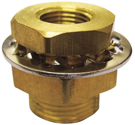 Zoro Select Brass Anchor Coupling, FNPT, 1/4" Pipe Size 6AZC1