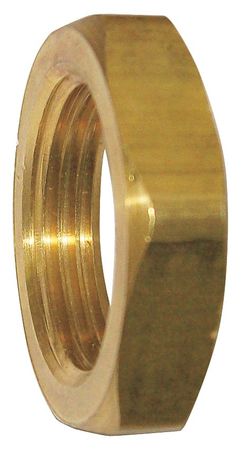 Zoro Select Brass Locknut, FNPT, 1/4" Pipe Size 6AZC6