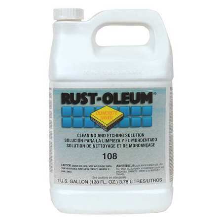 RUST-OLEUM Cleaning and Etching Solution, 1 gal, Jug, Pink 108402