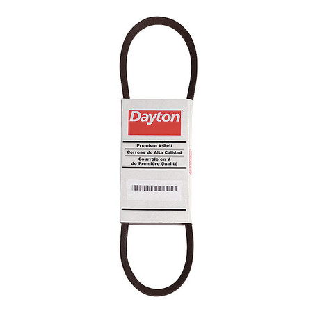DAYTON BX33 Cogged V-Belt, 36" Outside Length, 21/32" Top Width, 1 Ribs 5TXL7