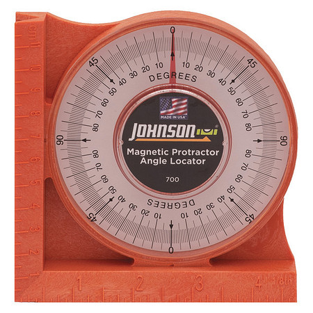 Johnson Level & Tool Protractor Angle Finder, 4 In, Magnetic 700
