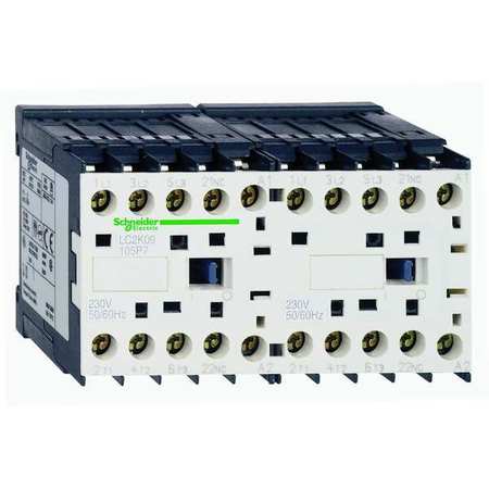 SCHNEIDER ELECTRIC Miniature IEC Magnetic Contactor, 3 Poles, 120 V AC, 9 A, Reversing: Yes LC2K0901G7