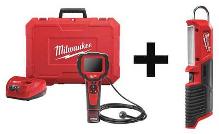 Milwaukee Tool Video Borescope, 12V Battery 2314-21, 2351-20
