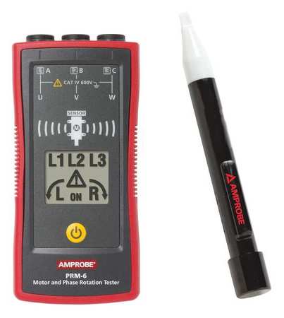 AMPROBE Voltage Detector, 50 to 1000V AC, 6 in Length, Visual Indication 40PC49 + 12U589