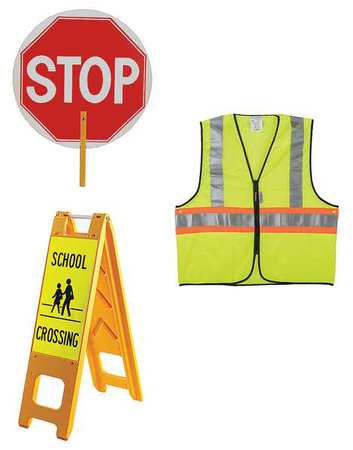 ZORO SELECT Crosswalk Safety Kit, Large 7Y369
