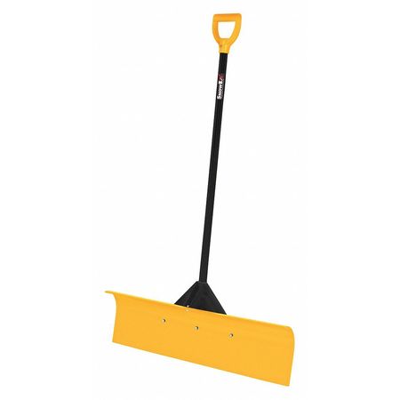 Snowex Snow Shovel, 46 in Fiberglass D-Grip Handle, Polyethylene Blade Material, 36 in Blade Width SP-36
