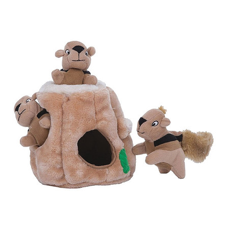 Outward Hound Hide-A-Squirrel Dog Toy Large Brown 7" x 7" x 8" 31003