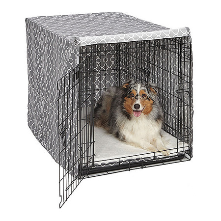 MIDWEST QuietTime Defender Covella Dog Crate Cover Gray 30" x 19" x 21" CVR30T-GY