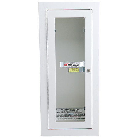 Alta Fire Extinguisher Cabinet, Semi Recessed, 26 3/4 in Height, 10 lb 7022-B