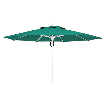 FIBERBUILT Market Umbrella 8Rib Pulley Pin, Teal, 11 ft. 11MPPW-5456