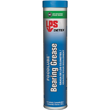 Lps 14.1 oz Food Lube Bearing Grease Cartridge White 70114