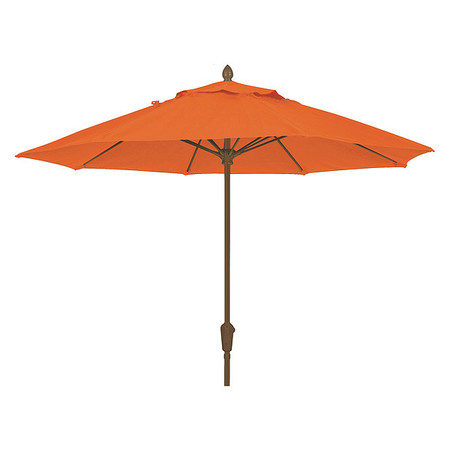 FIBERBUILT Market Umbrella 8Rib Cb Crank, Tuscan, 7.5 ft. 7MCRCB-4677