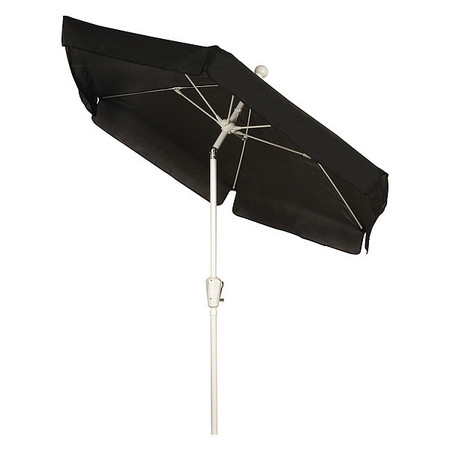 FIBERBUILT Garden Tilt Umbrella CrankW/Blk, 7.5 ft. 7GCRW-T-BLACK