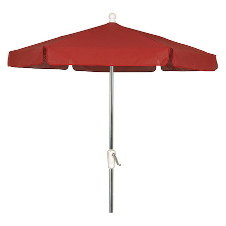 Fiberbuilt Garden Umbrella Crank Ba W/Red, 7.5Ft 7GCRA-RED