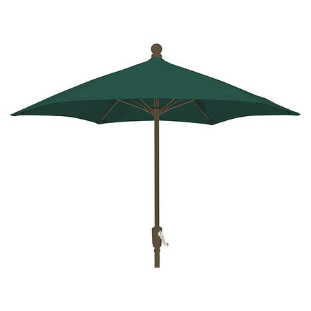 FIBERBUILT Patio Umbrella Crank Cb, Green, 7.5 ft. 7HCRCB-FOREST GREEN