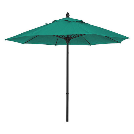 FIBERBUILT Market Umbrella 8Rib Push Up, Teal, 7.5 ft. 7MPUK-5456