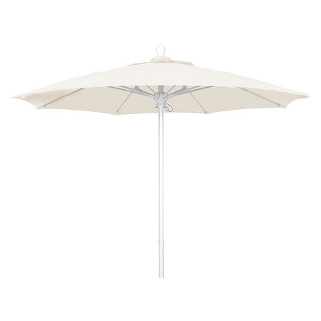 FIBERBUILT Market Umbrella 8Rib Push Up, Natural, 7.5 ft. 7MPUW-4604