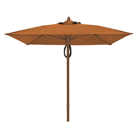 FIBERBUILT Mrkt Umbrella 4Rib Plly Pin Cb, Tan, 7.5Ft 7SQMPPCB-4614