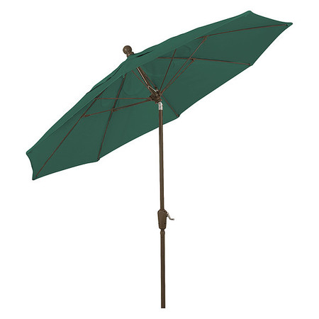 FIBERBUILT Home Patio Tilt Umbrella Crnk Cb, Grn, 9Ft 9HCRCB-T-FOREST GREEN