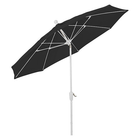 FIBERBUILT Home Patio Tilt Umbrella CrankW/Blk, 9 ft. 9HCRW-T-BLACK