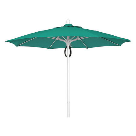 FIBERBUILT Market Umbrella 8Rib Pulley Pin, Teal, 9 ft. 9MPPW-5456