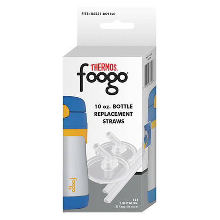 Thermos Foogo 10 oz. Bottle Replacement Straw Set 2-Pack - Clear