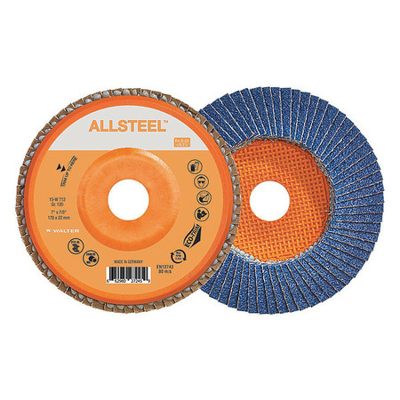 WALTER SURFACE TECHNOLOGIES Allsteel™ Wire Brush Stringer Bead Wheel 6-7/8" - Steel 13W761