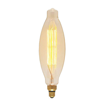 SATCO 100 W BT38 Incandescent vintage style - Amber - 2000 Hours - Medium Base - 120V S2431