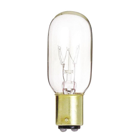 SATCO 15 W T7 Incandescent - Clear - 2500 Hours - 95L - DC Bay Base - 130V S3906