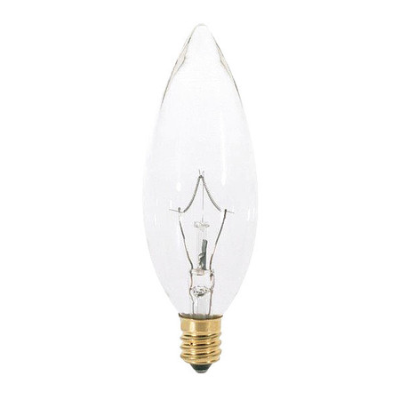 SATCO 25 W B10 Incandescent - Clear - 1000 Hours - 200L - European Base - 220V S3393