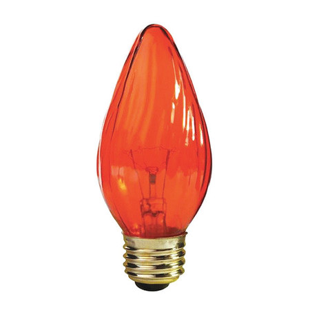 SATCO 25 W F15 Incandescent - Amber - 1500 Hours - Medium Base - 120V S3366