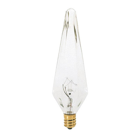 SATCO 25 W HX10.5 Incandescent - Clear - 1500 Hours - 175L - Candelabra Base - 120V - 2-Pack S3744