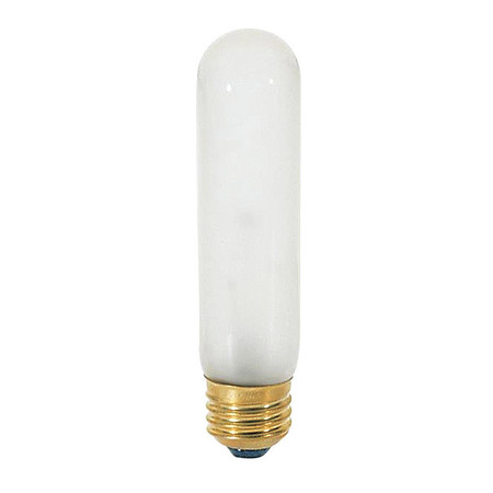 SATCO 25 W T10 Incandescent - Frost - 2000 Hours - 200L - Medium Base - 120V - Carded S3701