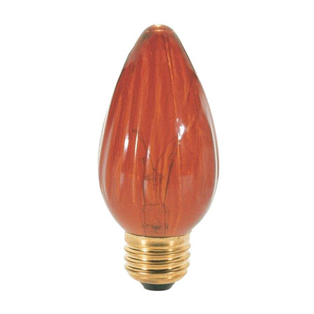 SATCO 40 W F15 Incandescent - Amber - 1500 Hours - Medium Base - 120V - 2-Pack S2770