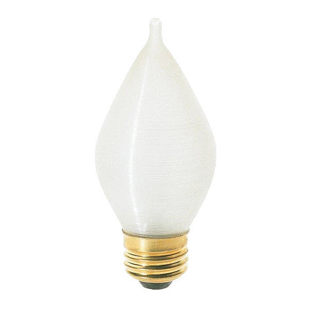 SATCO 40 W C15 Incandescent - Spun White - 4000 Hours - 316L - Medium Base - 120V - Carded S2714