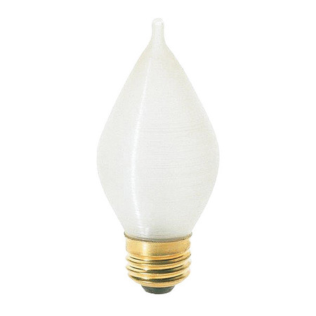 SATCO 40 W C15 Incandescent - Spun White - 4000 Hours - 316L - Medium Base - 120V S3414