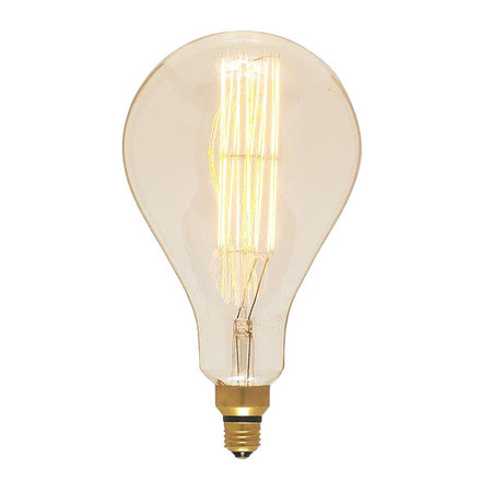 SATCO 60 W PS52 Incandescent vintage style - Amber - 2000 Hours - Medium Base - 120V S2433