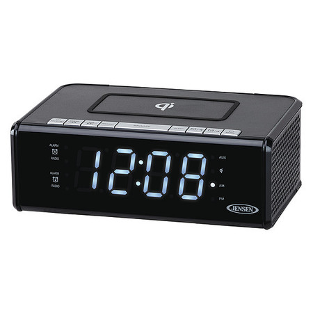 Jensen Clock Radio with Qi Charging QICR-200