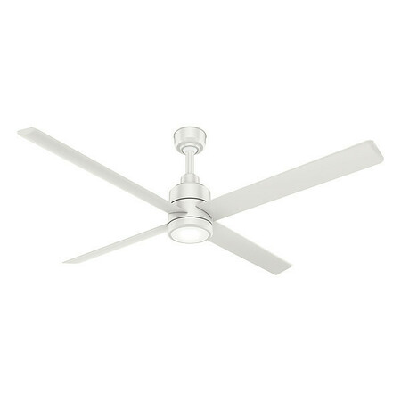 HUNTER Commercial Ceiling Fan, 6ft, White, 120VAC 76275