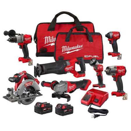 Milwaukee Tool M18 FUEL™ Cordless 7 Tool Combo Kit 2998-27