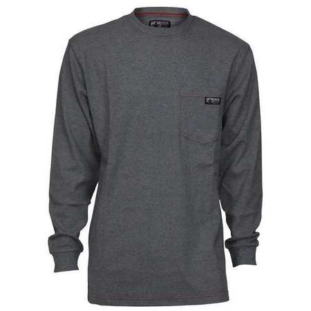 MCR SAFETY FR Long Sleeve Shirt, 10.6 cal/sq cm, Gray LST1GS