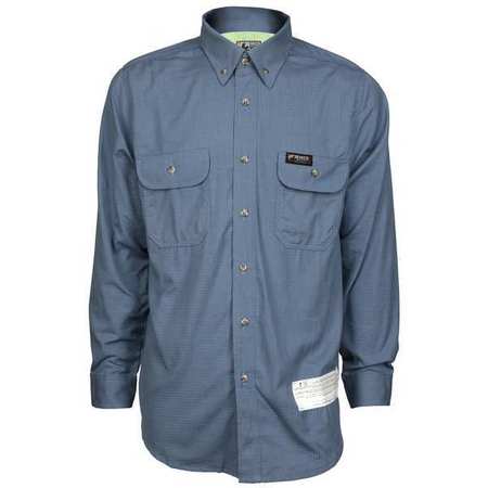SUMMIT BREEZE FR L Sleeve Shirt, 8.9 cal/sq cm, M Blue SBS1006X4