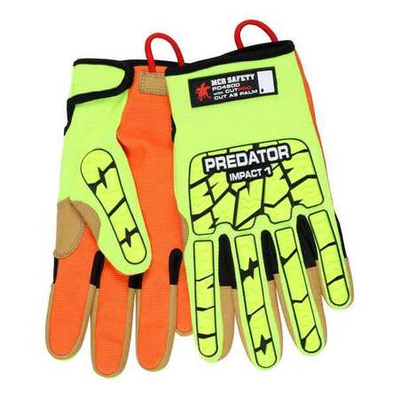 PREDATOR Cut/Impact Resistant Glove, A9, L, PR PD4900L