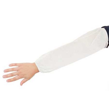 INTERNATIONAL ENVIROGUARD Disposable Sleeves, White, 18 in L, PK200 4065