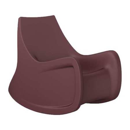 CORTECH Radial Rocker Arm Chair, Burgundy 146484BY