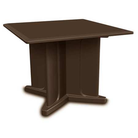 ENDURANCE Square Endurance Table 42" Square Brown, 42 in W, 42 in L, 29 in H 66750BN