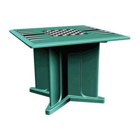 ENDURANCE Square Endurance Table 42" Square Aqua Game Top, 42 in W, 42 in L, 29 in H 66750AQGT