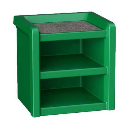 ENDURANCE Night Stand, Plastic, Laminate Top, Green 7609GN