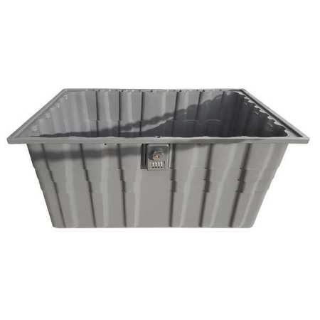 BARRACUDA Master Box, Gray, Polypropylene, 28 1/4 in L, 12 1/2 in W, 18 in H, 3 cu ft Volume Capacity 8568M